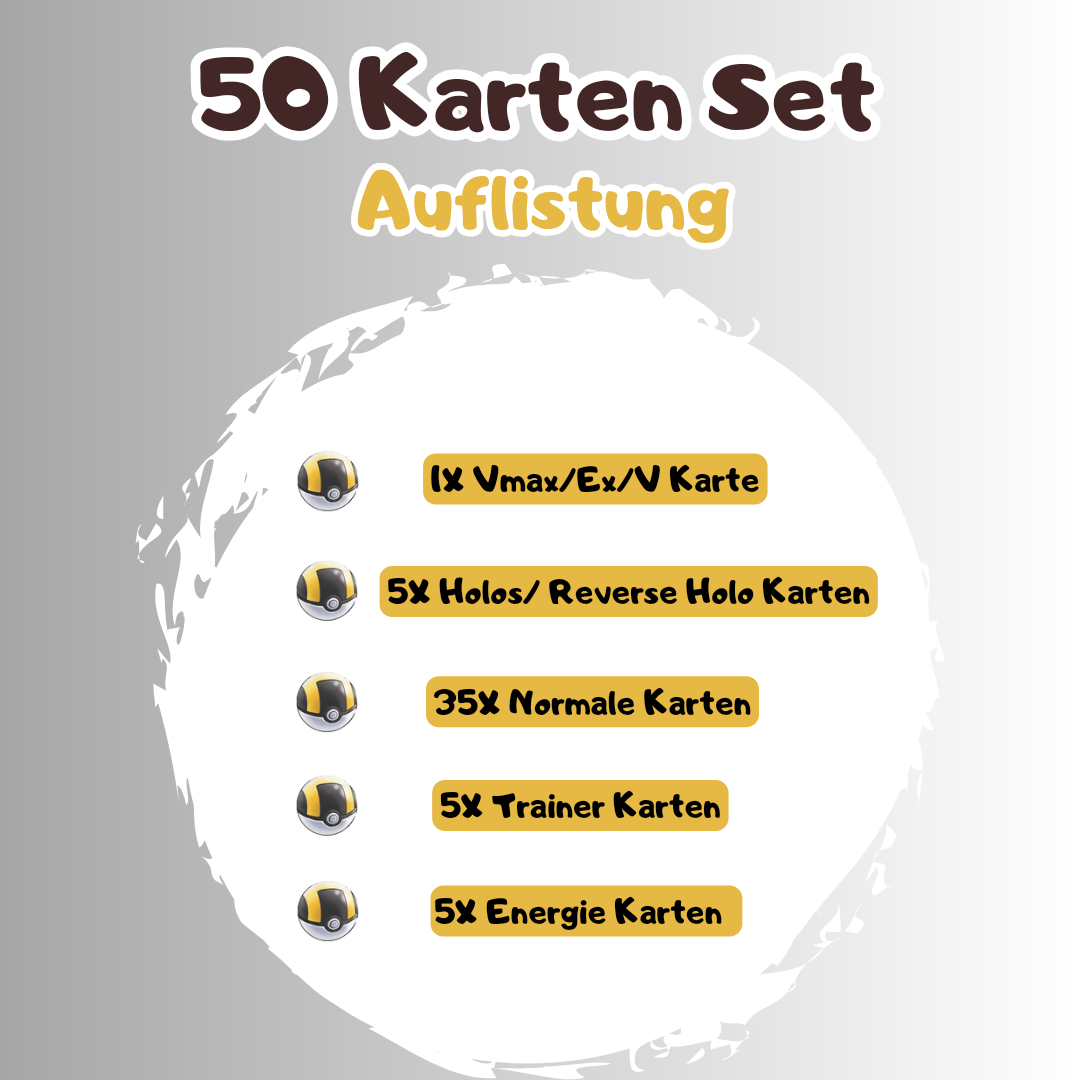 MB-Force/ 50 Karten Pokemon Geschenkbox