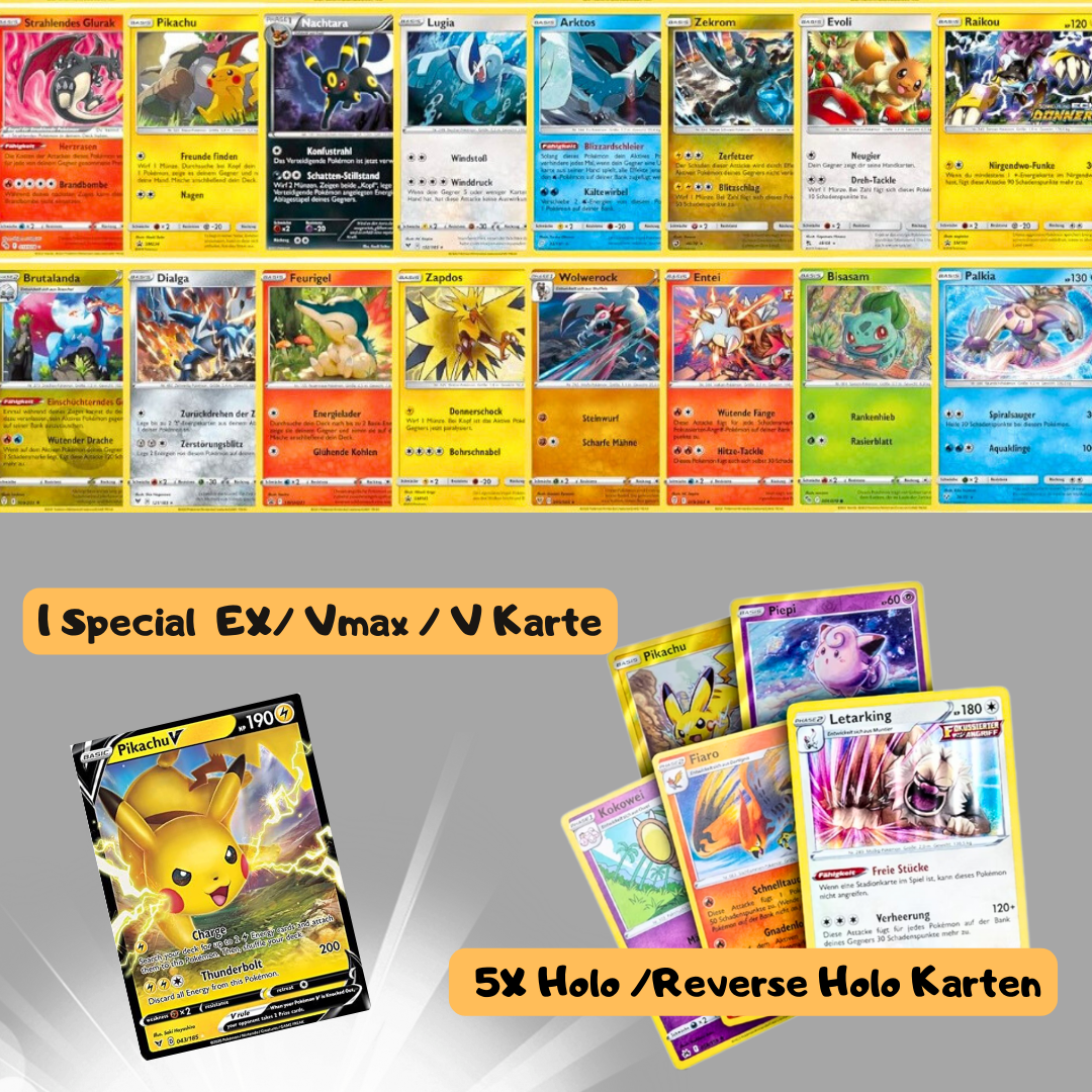 MB-Force/ 50 Karten Pokemon Geschenkbox