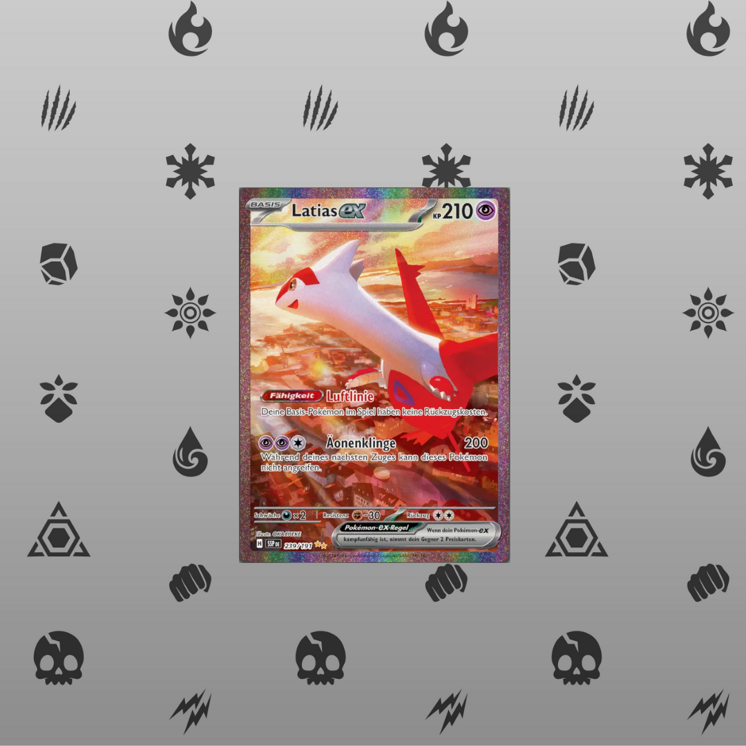 Pokemon Stürmische Funken Latias ex Alt Art 239/191 Near Mint deutsch
